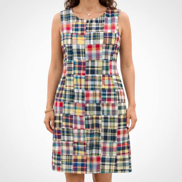 NorthStyle Dresses & Skirts - Madras Plaid Y2k Vintage Classic North Style Preppy Cottagecore Dress [Size 12]